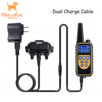 Collar eléctrico de entrenamiento para perros de 800m, impermeable, con Control remoto para mascotas, Collar de entrenamiento recargable para perros con sonido de vibración de choque
