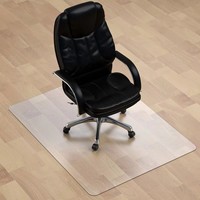 Tapis de sol pour chaise d'ordinateur pour bureau Tapis de protection de sol pour chaise roulante en PVC transparent