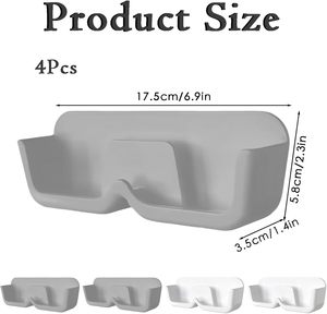 Sunglasses Organizer <b>Storage</b> <b>Rack</b> Single Tier ABS Wall Mounted Glasses Holder Hanging <b>Kitchen</b> Living Room Bathroom Entryway - Product Image 2