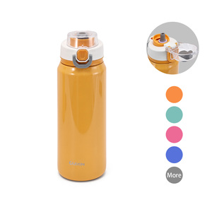 Termo de botella de agua potable con aislamiento al vacío de acero inoxidable personalizado de 550ml, 750ml, <span class=keywords><strong>1000ml</strong></span>, con boquillas dobles y Asa - Product Image 1