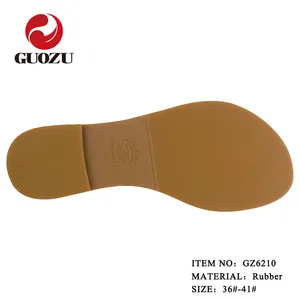 Solas de sandálias femininas, material de borracha durável com solado padrão europeu de tamanho europeu