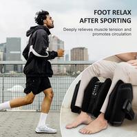 Masseur de pieds électrique chauffant pour soulager la neuropathie et les douleurs musculaires, avec rouleaux vibrants et compression, idéal pour les pieds larges