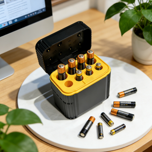 Étui de <span class=keywords><strong>charge</strong></span> pour <span class=keywords><strong>batterie</strong></span> au lithium pouvant contenir une <span class=keywords><strong>batterie</strong></span> au lithium-ion de 1,5 V - Product Image 1