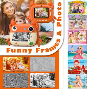 Impresora de cámara instantánea personalizada de fábrica al por mayor <span class=keywords><strong>para</strong></span> oficina estudiante Navidad cumpleaños mejor regalo mini impresora de bolsillo cámara de fotos - Product Image 5