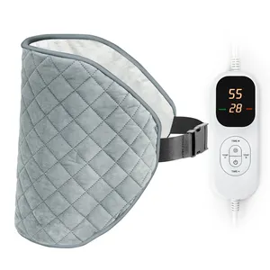 Almofada aquecida portátil para cintura, almofada aquecida elétrica de cristal lavável para alívio da dor