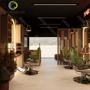 Mobilier d'intérieur pour salon de coiffure Miroir de salon de coiffure durable et personnalisé avec lumière LED Mobilier de salon de coiffure pour salon de coiffure - Product Image 5