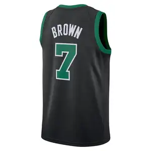 2022/24 BostonCity Celtics 0 Jayson TATUM 7 Jaylen BROWN America Camiseta de baloncesto cosida de alta calidad