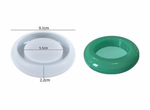 Molde de silicona para taza <span class=keywords><strong>hexagonal</strong></span> de tazón redondo, molde de resina epoxi de cristal para herramientas de pastel para portavelas, platos, otras necesidades de horneado - Product Image 6