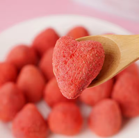Tranches de fraises FD Sweet Peel en vrac, emballage en vrac, goût frais, fraises conservées dans l'eau, prêtes à manger, produit de fruits secs