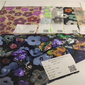 Textile Mode Gigh Densité Or Argent Multicolore Cristal Paillettes Réversible Tissu Paillettes Pour Robe - Product Image 2