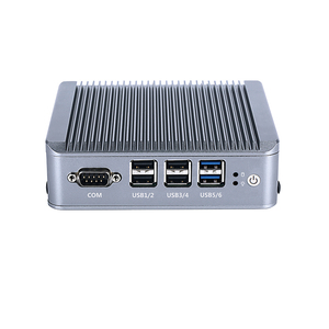 Công nghiệp Mini PC J1900 với 2 Lan 6 Com VGA HDMI, <span class=keywords><strong>4GB</strong></span> <span class=keywords><strong>RAM</strong></span> 128GB SSD, DC12V không quạt Hộp Máy Tính - Product Image 3