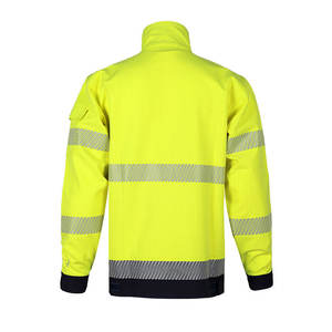 Nueva Chaqueta de Trabajo de Alta Visibilidad para Hombre, Manga Larga, Resistente al Viento, con Ribete en Contraste, Estándar Europeo, para Uso en Fábrica y Taller - Product Image 1