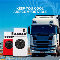 Semi-Camion Split AC Auto Parking Climatiseur 1800-2100W DC12V/24V Compresseur Scroll pour RV Camion Unité De Refroidissement Rapide Sinmanta