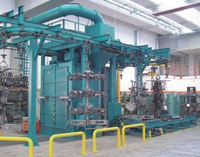 Máquina de granallado automática abrasiva canadiense especial para cadena continua