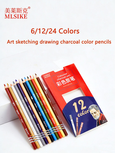 Juego de 12 Lápices de Colores de Carbón Soluble en Agua, de Colores Arcoíris, para Dibujar, para Estudiantes de Arte, Artistas - Product Image 6