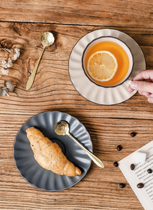 Creative Matte Pumpkin Ceramic <b>Cups</b> with Handle Coffee Mug Tea <b>Cup</b> and Saucer Set Reusable - Product Image 6