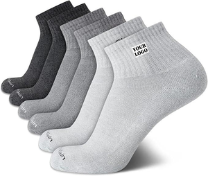 Chaussettes <span class=keywords><strong>de</strong></span> sport basses unisexe pour jeunes, 98 % polyester, 2 % élasthanne, respirantes, élastiques, rembourrées, pour usage quotidien - Product Image 1