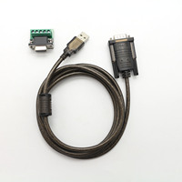 Adaptador convertidor macho de cable serie USB a RS232 DB9 con chipset FTDI para Windows 10 Vista XP, 2000 Linux y Mac