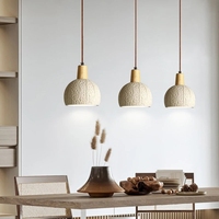 Lustre décoratif nordique pour restaurant, plafond haut, salon moderne, lampe suspendue en ciment Wabi-Sabi pour chambre à coucher, lampe de chevet