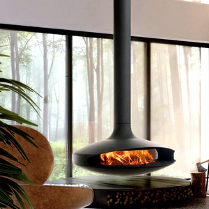 Caminetto Sospeso a Gas e Legna MEISU.CH OEM/ODM con Fiamma Reale, Rotazione a 360°, Senza Fumo, Personalizzabile su <span class=keywords><strong>Disegno</strong></span> - Product Image 1