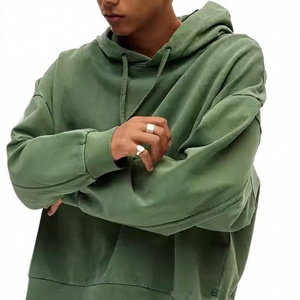 Wholesale cotton 350gsm cotton <b>Hoodie</b> for Men relaxed Fit Custom Logo Bulk Streetwear Apparel Collection - Product Image 3