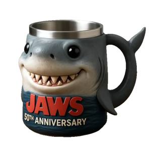 Mug en résine requin blanc Jaws 50e anniversaire, cadeau artisanal transfrontalier - Product Image 5