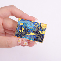 Badge en métal émaillé, broche, épingle, décoration pour sac à dos et vêtements, petit cadeau de collection, chef-d'œuvre artistique