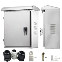 Armoire de commande d'alimentation électrique pour l'extérieur Boîtier électrique étanche IP67 Boîtier de distribution en acier inoxydable Boîtier métallique