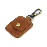 Porte-clés en cuir PU fait main, couleurs personnalisées, forme carrée, porte-clés numérique en cuir, bijoux, porte-clés en cuir de luxe