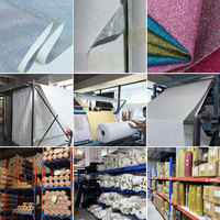Fabricante Hongcai Guangdong Suministra Tela de Cuero PU Brillante en Múltiples Colores con Recubrimiento en Polvo para Zapatos, Bolsos y Cabello