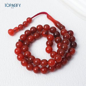 Nuovo Arrivo: <span class=keywords><strong>Rosario</strong></span> in Ambra, Perle in Pietra Naturale da 10mm, Bracciale di Preghiera Musulmano, Collana Religiosa con 45 Perle per Uomo - Product Image 4