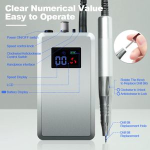 2027 AT-NDB-152 24W 35000 tr/min 2500mAh équipement de manucure micromoteur perceuse à ongles Portable - Product Image 2