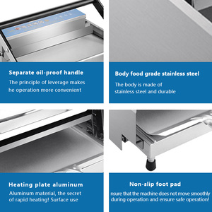 Máquina Eléctrica para Prensar Hamburguesas de Diseño Industrial, Máquina Eléctrica para Hornear Hamburguesas, Máquina para Hamburguesas - Product Image 6