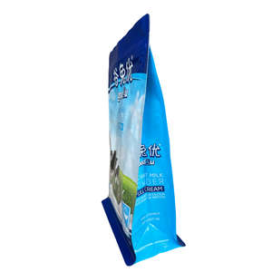 Bolsas de Embalaje Personalizadas de Plástico y Aluminio al por Mayor, Bolsa de Fondo Plano Cuadrada con Cierre de Cremallera de 8 Lados para Envasado de Polvo - Product Image 3