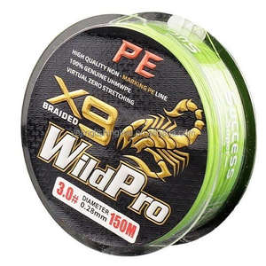 WILDPRO-Ligne en PE tressée X9 <span class=keywords><strong>ultra</strong></span> lisse <span class=keywords><strong>de</strong></span> 150m, haute résistance, anti-morsure, pour la pêche au leurre, sous-ligne principale flottante pour le lac et la rivière - Product Image 6