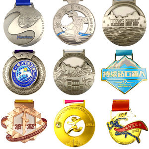 Medallas Conmemorativas de Maratón, Medallas de Metal de Aleación de Alta Calidad Personalizadas, Artesanía de Grabado, Tecnología de Transferencia Térmica 3D - Product Image 5