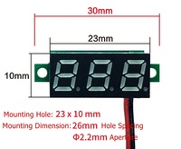 Voltmeter Digital 12v Voltmeter, voltmeter listrik DC voltase Meter harga Voltmeter tegangan DC