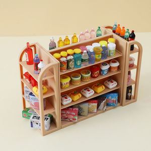 Mini estanterías de exhibición para tiendas de conveniencia, modelo DIY, juguete de simulación para niños y adorno para el hogar - Product Image 2