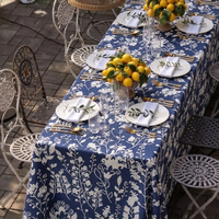Nappe Jacquard Florale Damassée en Polyester Personnalisable Lavable Moderne Tissée pour Mariage Banquet Hôtel Fête en Plein Air Décoration de Table