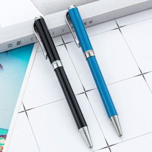 Stylos à bille rotatifs personnalisés avec logo, en métal de qualité supérieure, 1,0 mm, pour réunions et signature, vente en gros - Product Image 1