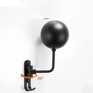 Giá Treo Mũ Bảo Hiểm Xe Máy Bằng Kim Loại Xoay 180 Độ Giá Treo Mũ Bảo Hiểm Gắn Tường Với 2 Móc - Product Image 4