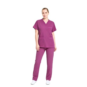 Scrubs à séchage rapide uniforme à manches courtes salle d'opération du médecin brossage vêtements dentaire Oral Pet hôpital personnel uniforme - Product Image 5