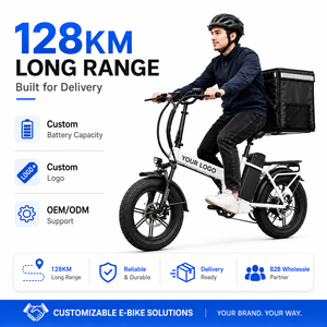 Bicicleta Eléctrica de Carga de Alta Velocidad con Motor, Neumáticos Gruesos 20x4.0, 128 km de Autonomía, para Uso Comercial, Precio de Fábrica - Product Image 1
