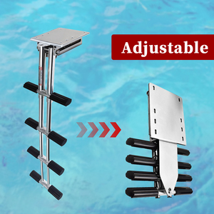 <span class=keywords><strong>Echelle</strong></span> de bain rétractable en acier inoxydable poli miroir robuste 3/4 escabeau de <span class=keywords><strong>piscine</strong></span> pour bateau - Product Image 6