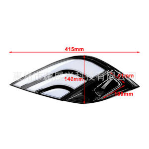 Encadrements de feux antibrouillard LED Toyota Camry XSE 415 mm Noir ABS pour pare-chocs avant 2018-2020 - Product Image 1