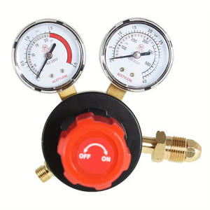 Regulador de Oxígeno Estilo Americano, Manómetro de Gas para Soldadura y Acetileno, Kit de Soldadura y Corte con Válvula Reductora de Presión - Product Image 1