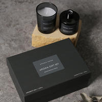 ODIS Juego de Velas Aromáticas Ecológicas Hechas a Mano de Lujo, Cera de Soya, Aromaterapia, Frasco de Vidrio con Tapa de Madera, Etiqueta Privada, Cumpleaños