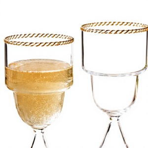 Handmade Borosilicate 270ml Clear Drinking Tumblers Lead-Free Whisky Water <b>Juice</b> <b>Glasses</b> Reusable Bulk - Product Image 2