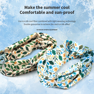 Scaldacollo in Seta Ghiacciata per Bambini, Protezione UV Estiva, Maschera Viso Senza Cuciture, <span class=keywords><strong>Bandana</strong></span> per Sport e Giochi all'Aperto - Product Image 4