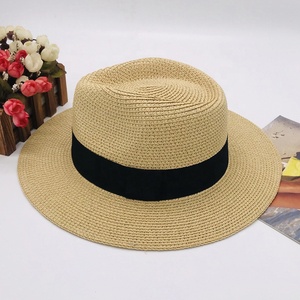 Chapeau en paille de papier <span class=keywords><strong>pour</strong></span> femmes, vente en gros, qualité supérieure, à la mode, <span class=keywords><strong>pour</strong></span> garçons et filles, Panama fédora, Protection solaire UV, <span class=keywords><strong>pour</strong></span> la plage et usage quotidien, nouvelle collection - Product Image 4